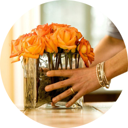 Выбор места для букета